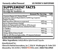 Vasonoxol® 3-Pack – 360 Capsules | US-Patented Nitric Oxide Supplement for Cardiovascular Support