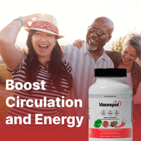Vasonoxol® 3-Pack – 360 Capsules | US-Patented Nitric Oxide Supplement for Cardiovascular Support