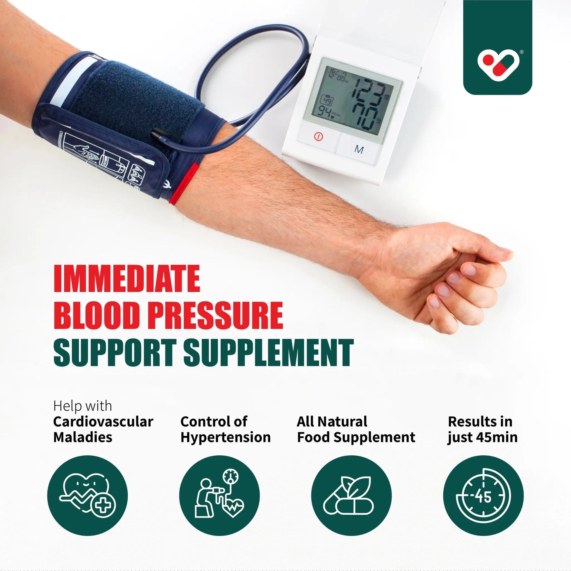 Vasonoxol® A US Patented Nitric Oxide Supplement Physician Formulated for Healthy Blood Pressure - Vasonoxol